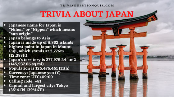 trivia about japan