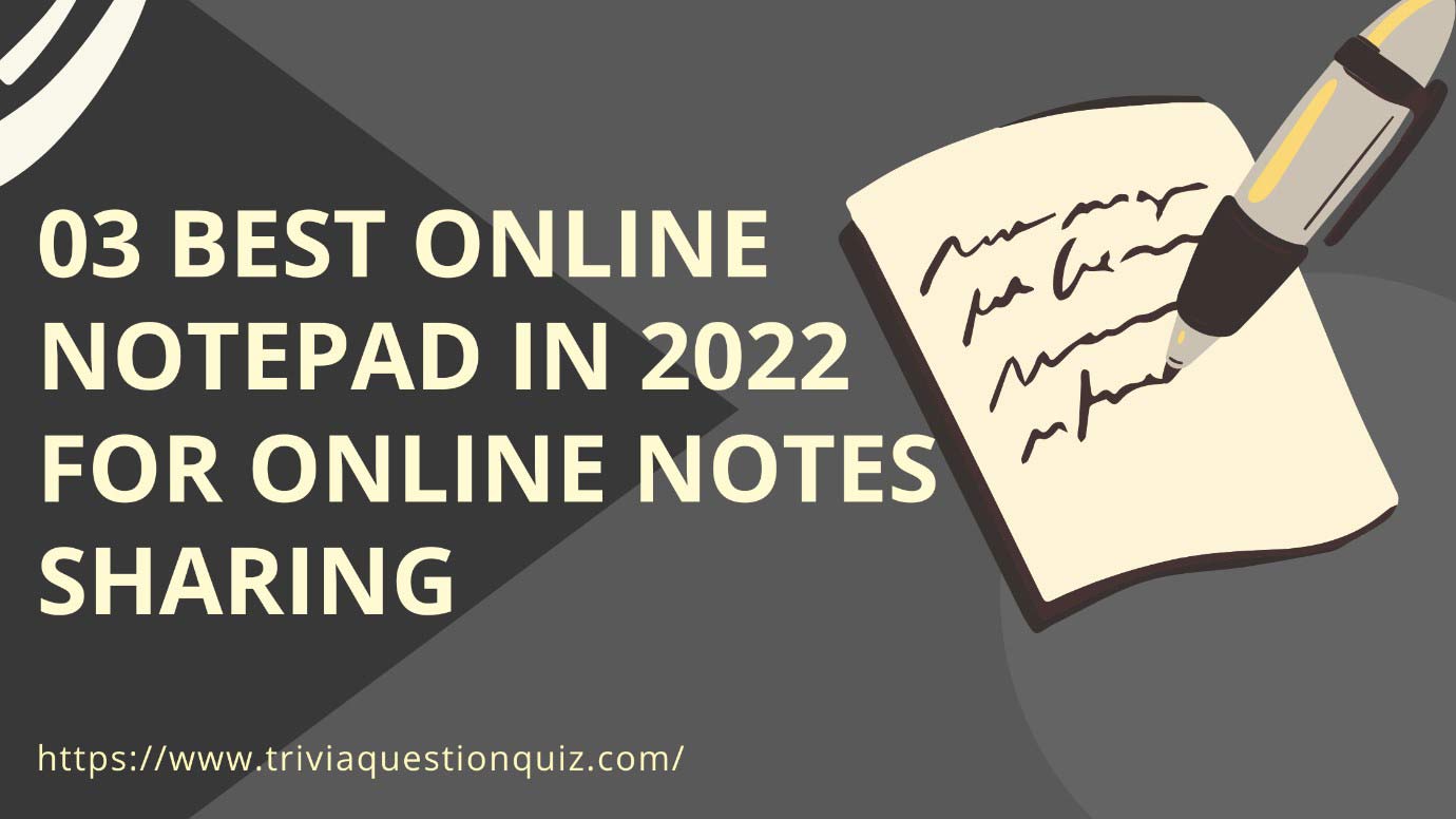 Online Notepads for online note sharing
